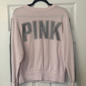Victoria Secret PINK baby pink lightweight crewneck sweatshirt size XS